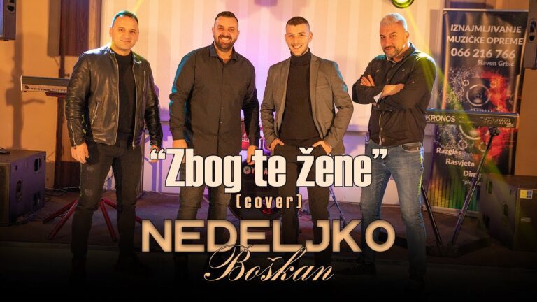 Nedeljko Boskan Zbog te zene Cover 2021