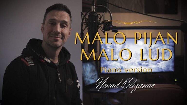 Nenad Blizanac Malo pijan malo lud piano version NEW